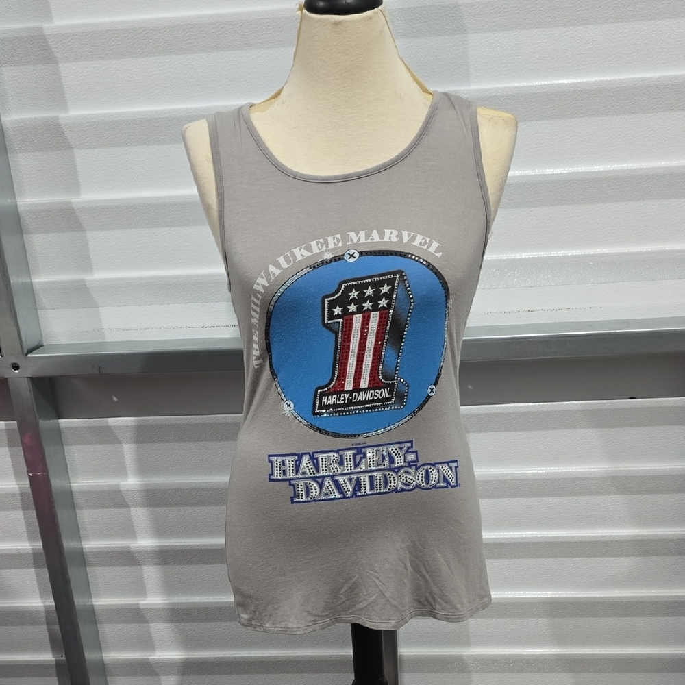 Harley-Davidson Gray Tank‎ Top